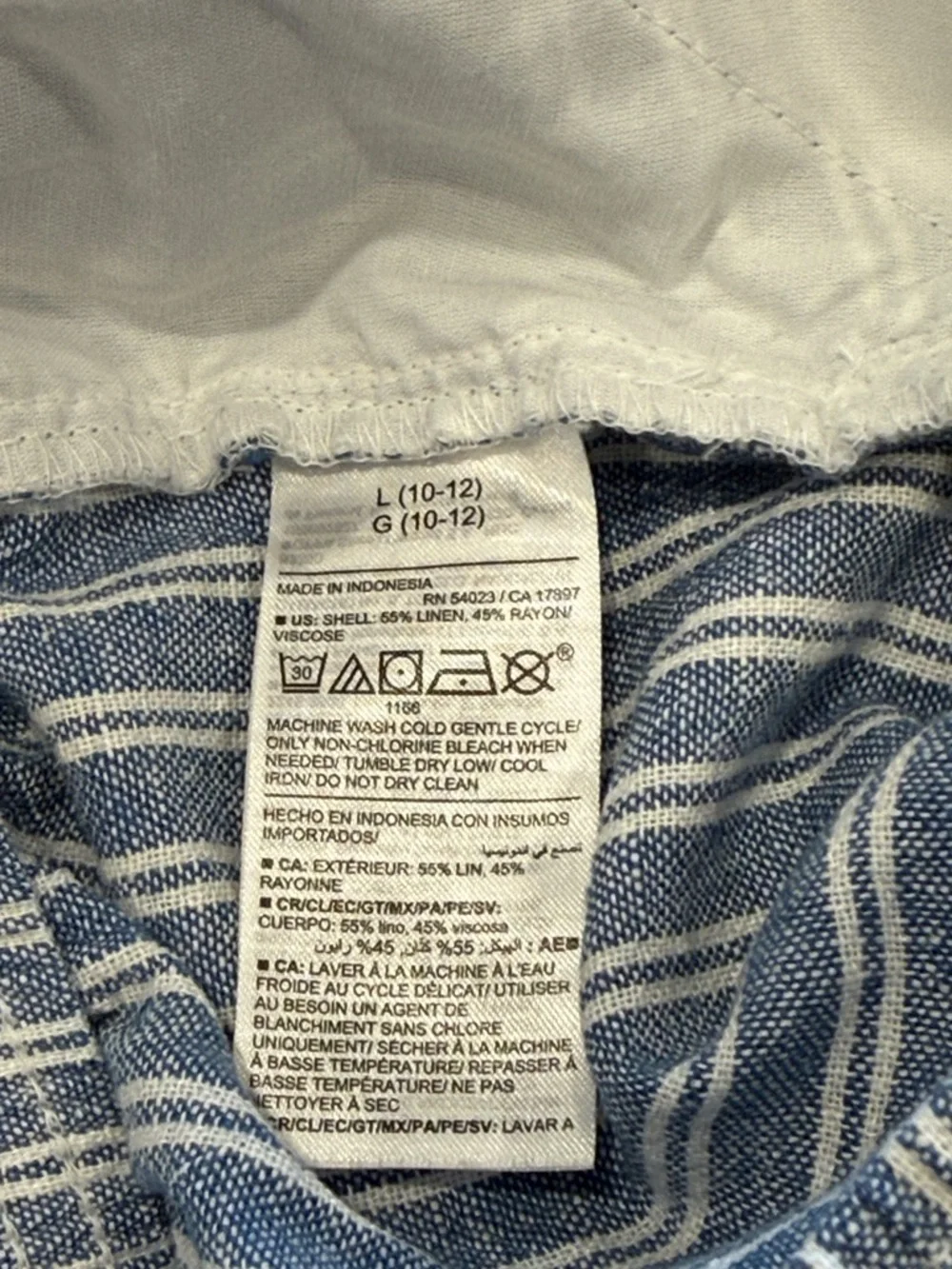 Old Navy Girls' Shorts Set - Pink, Teal, Denim Stripe Large 10-12